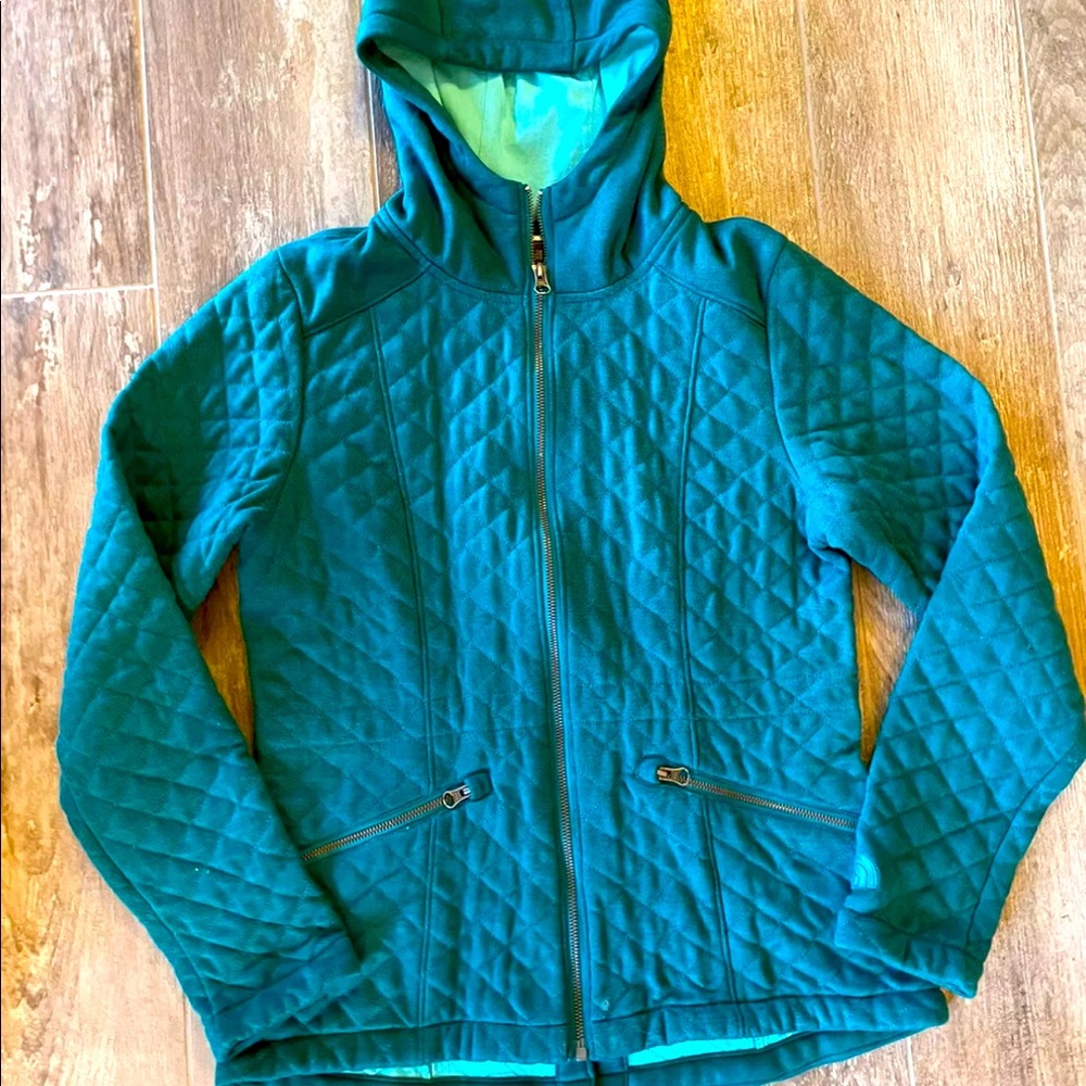 The North Face Full Zip Quilted Hooded Jacket M